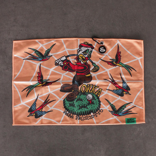 papa prosciutto x okka golf towel