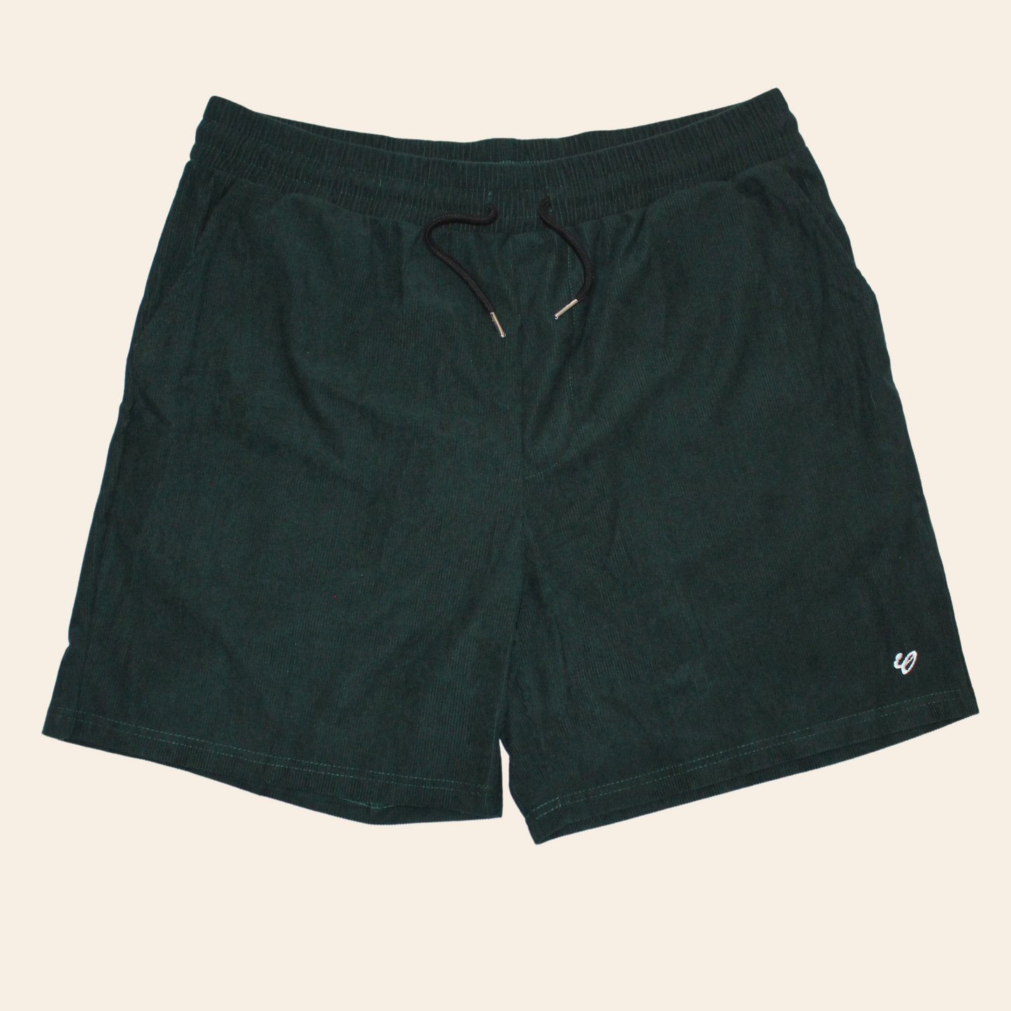 phthalo green corduroy shorts