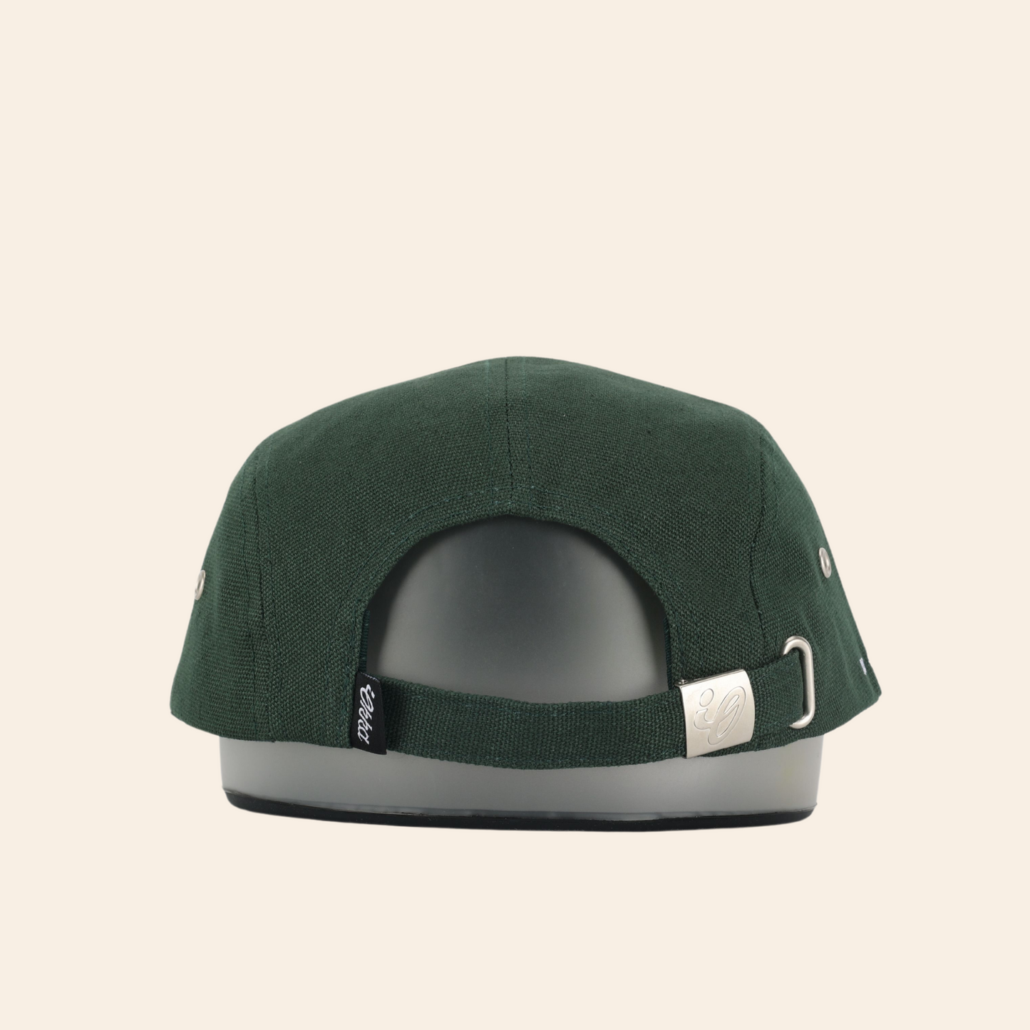 green camp hat