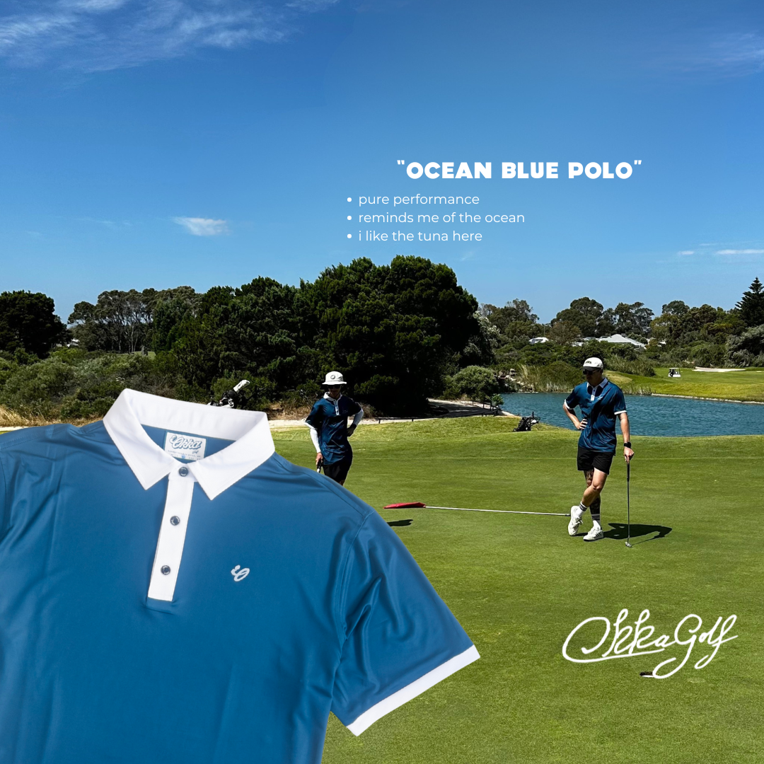 ocean blue polo