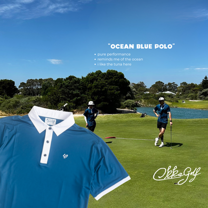 ocean blue polo