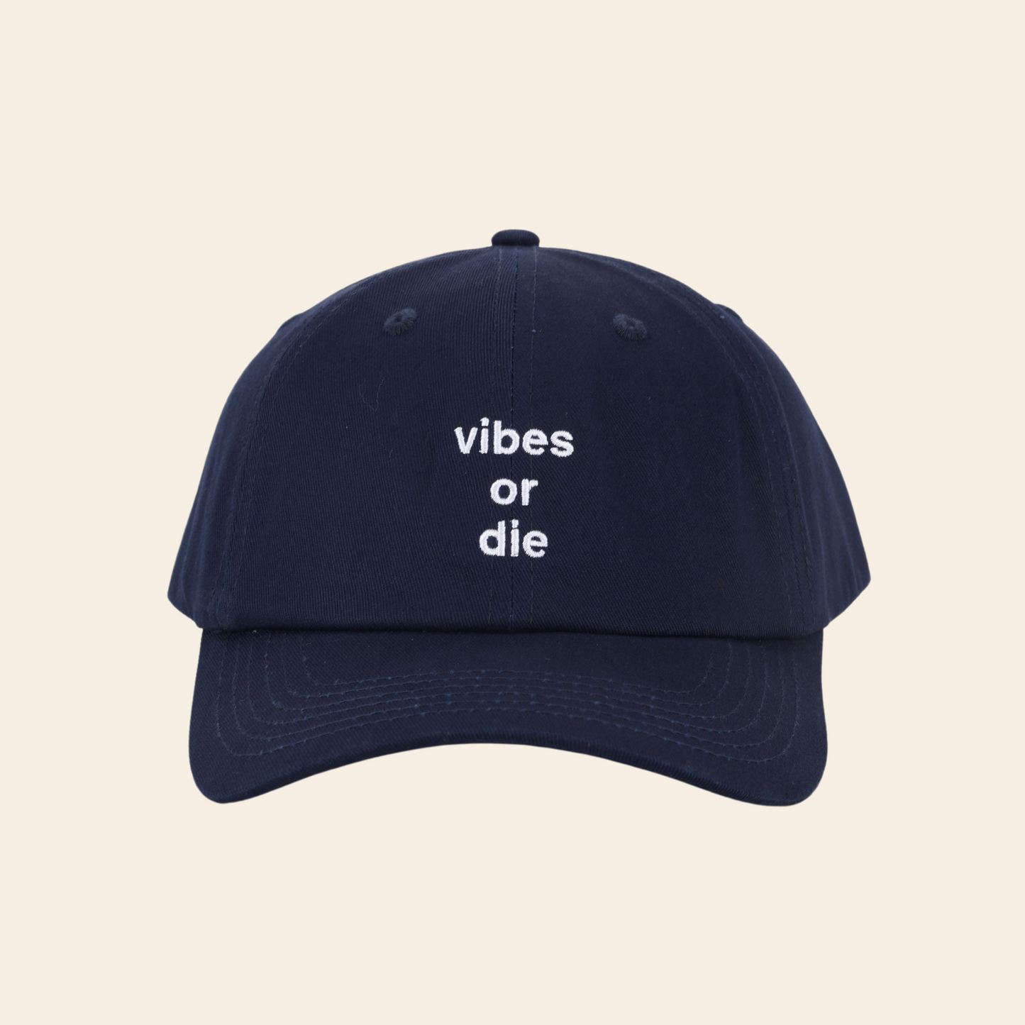 vibes or die dad cap