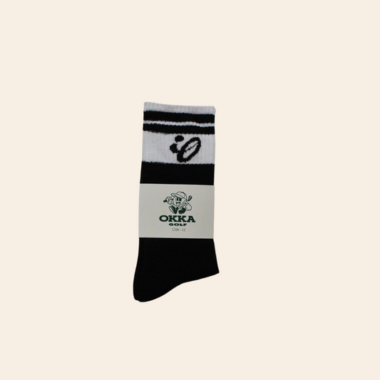 black and white socks