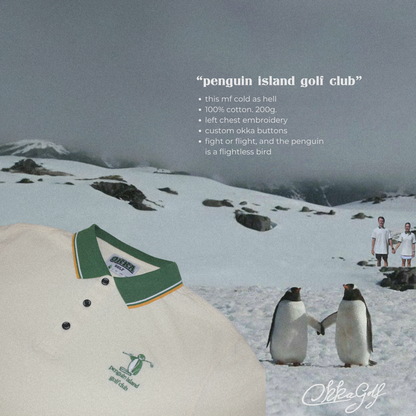 penguin island golf club cotton polo