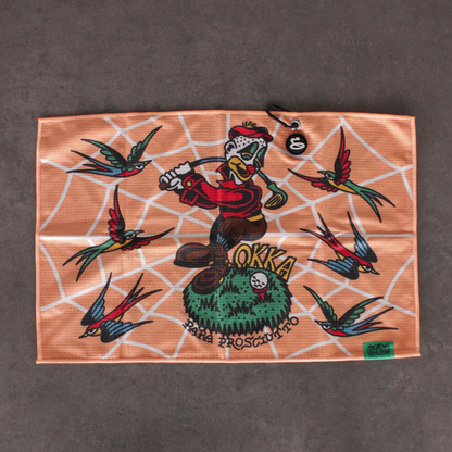 papa prosciutto x okka golf towel