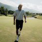 striped green cotton polo