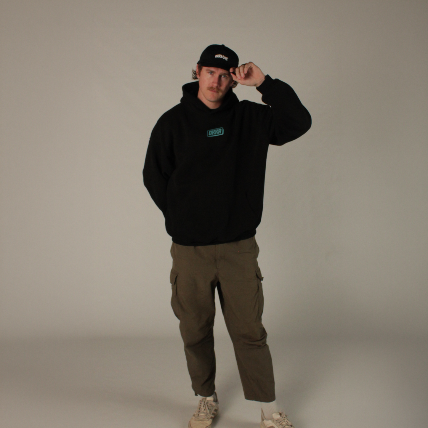 black box logo hoodie