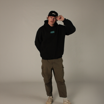 black box logo hoodie