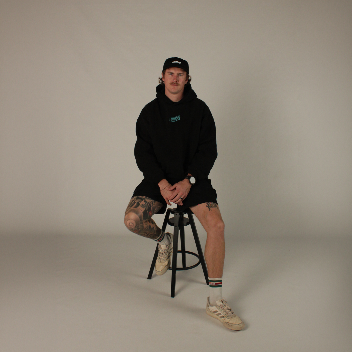 black box logo hoodie