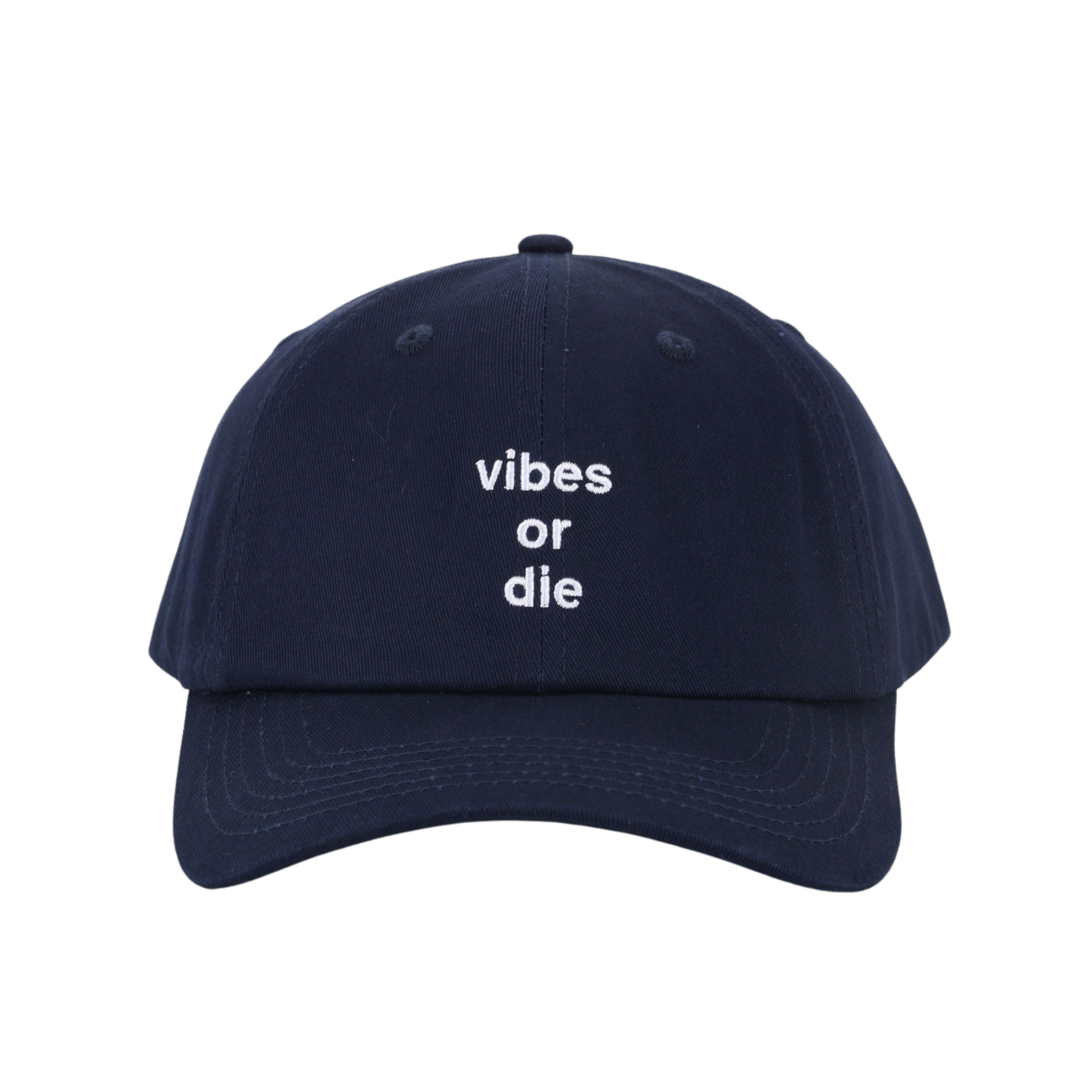 vibes or die dad cap