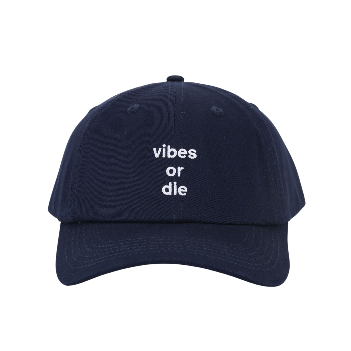 vibes or die dad cap