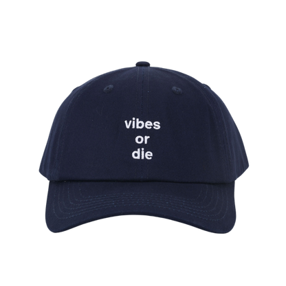 vibes or die dad cap
