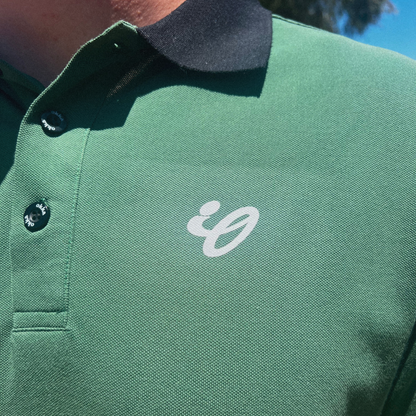 forest green cotton polo