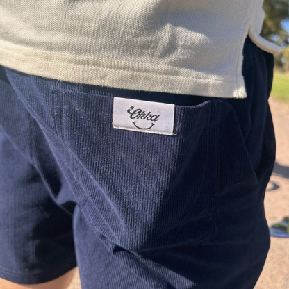 navy corduroy shorts