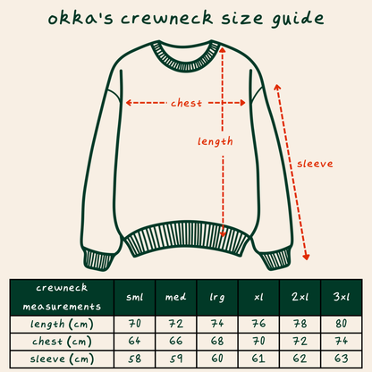 no gimmes crewneck pullover