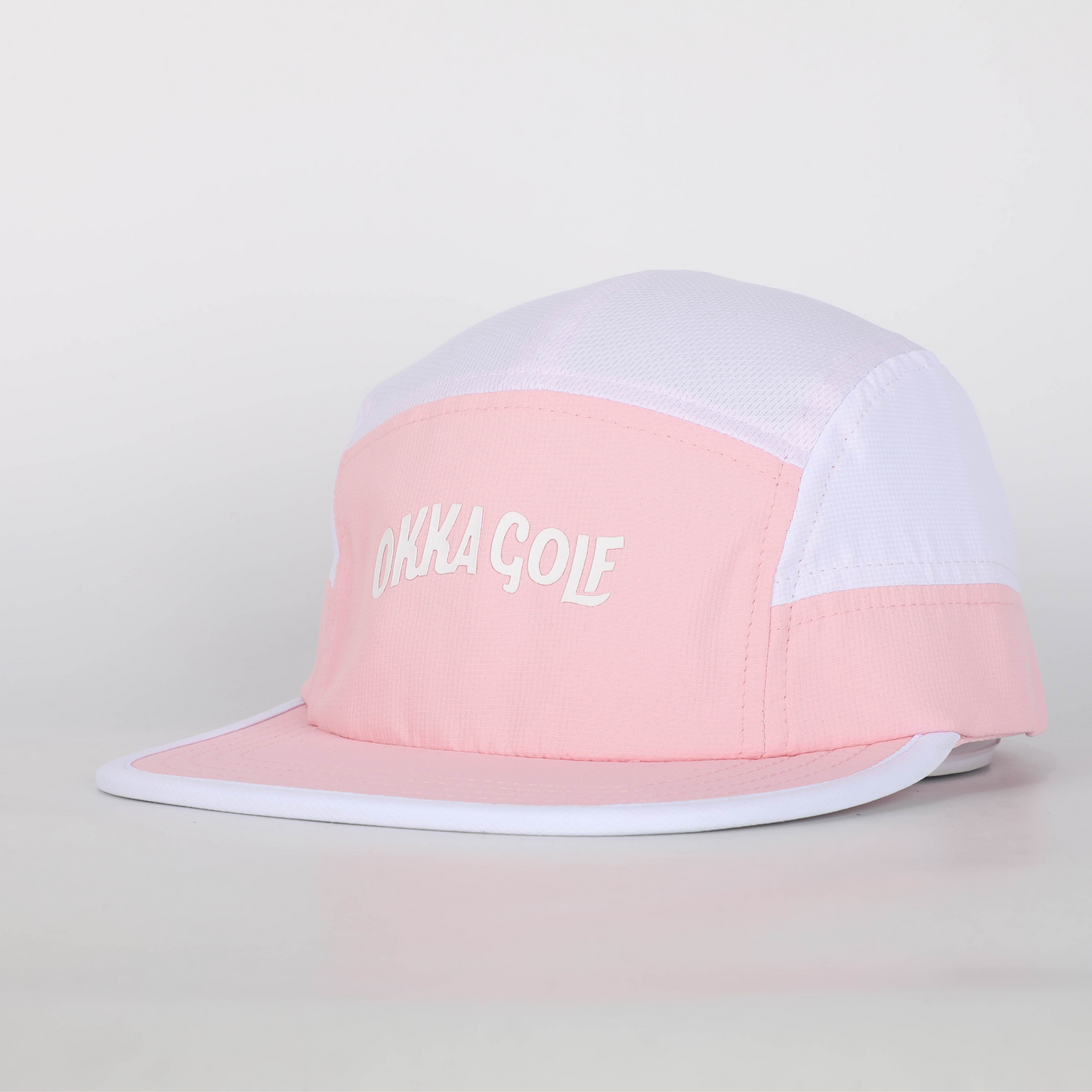 pink running cap