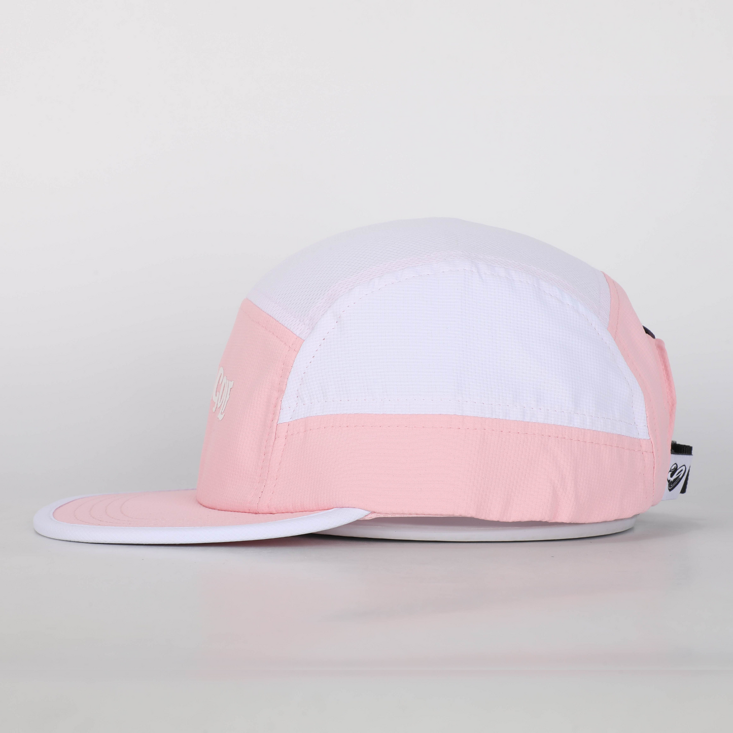 pink running cap