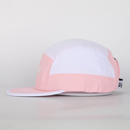 pink running cap