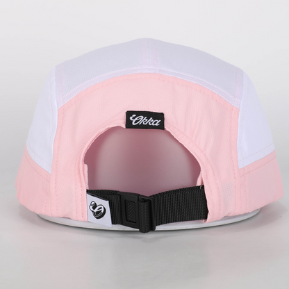 pink running cap