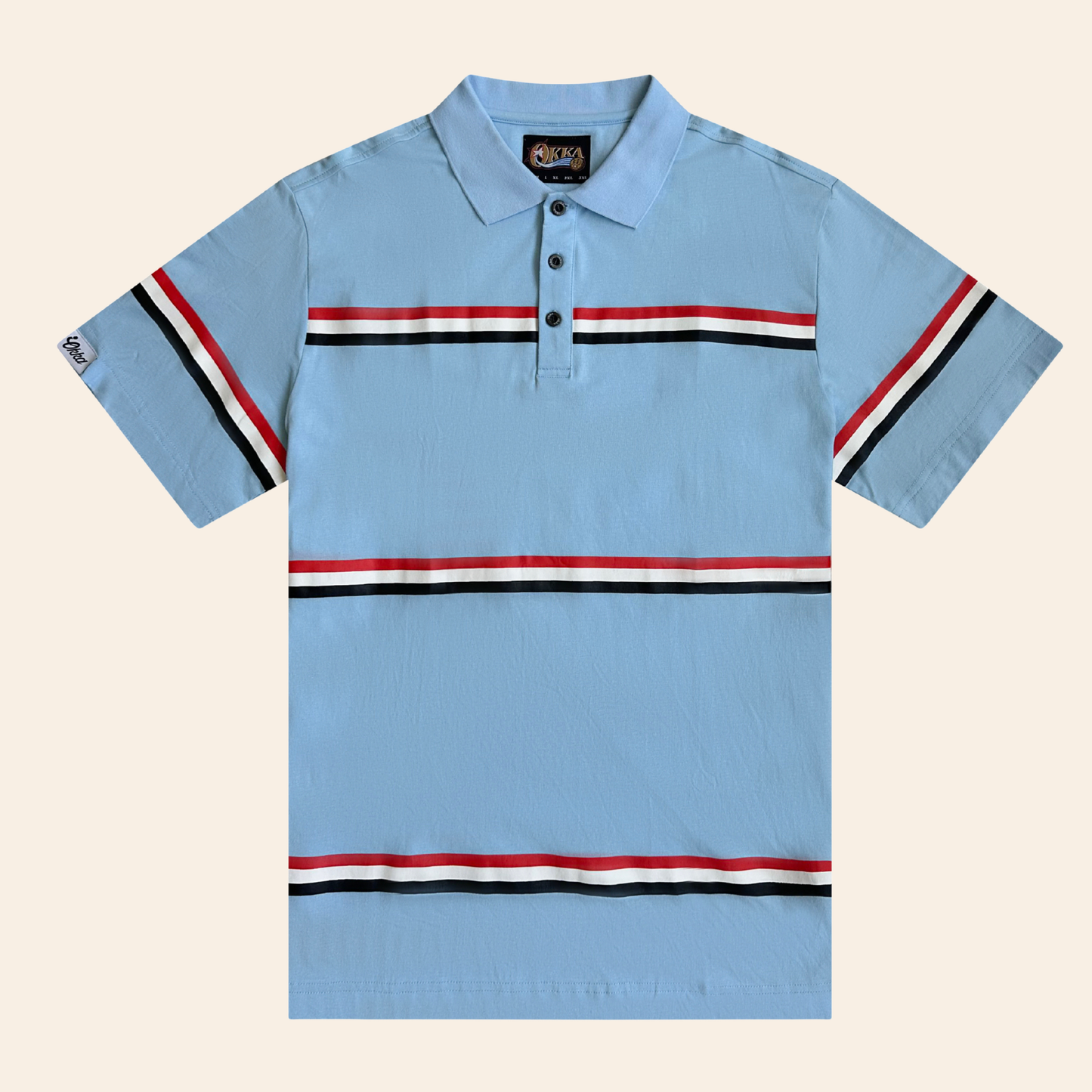 baby blue cotton polo