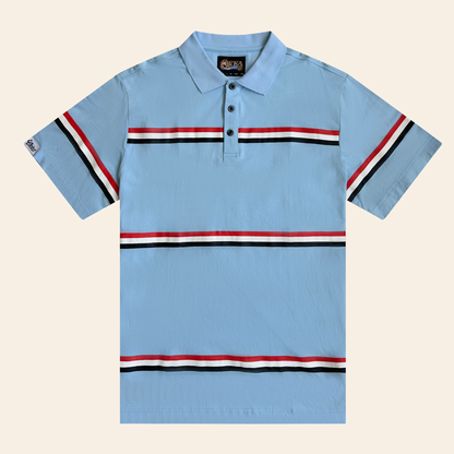 baby blue cotton polo