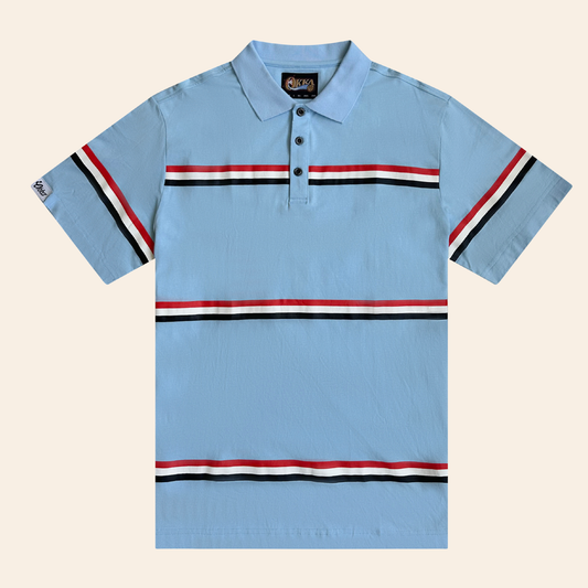 baby blue cotton polo