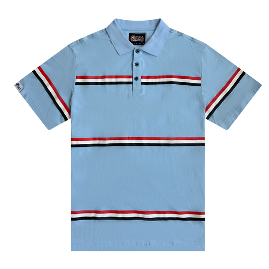baby blue cotton polo