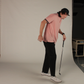 checkered pink polo