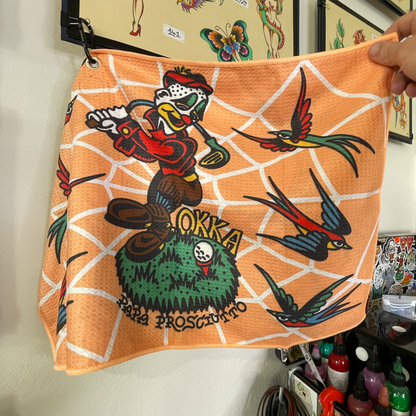 papa prosciutto x okka golf towel