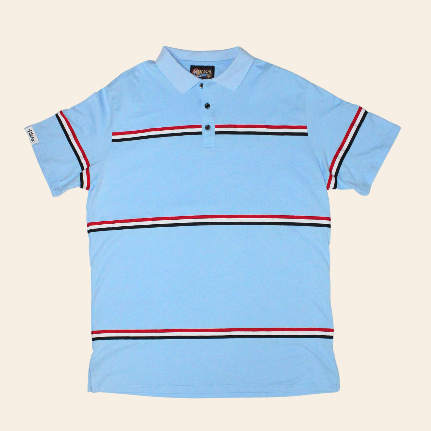 baby blue cotton polo