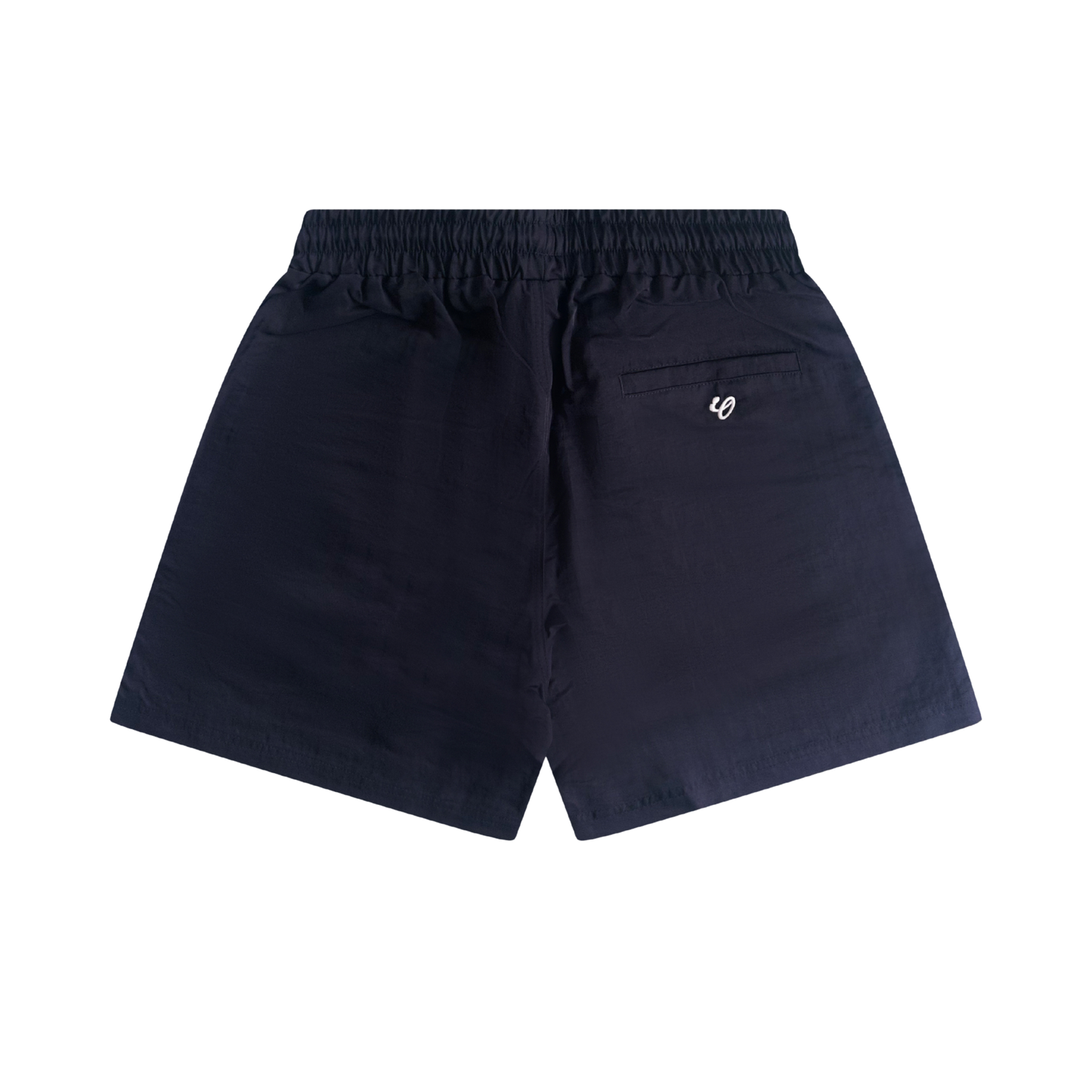 navy nylon shorts