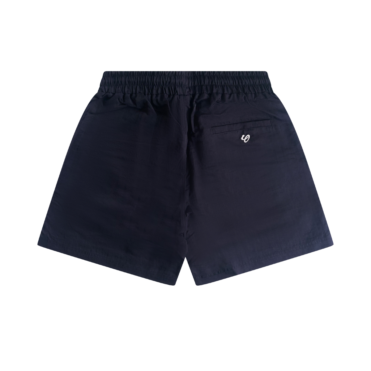 navy nylon shorts