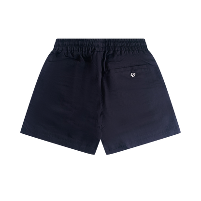 navy nylon shorts