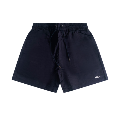 navy nylon shorts