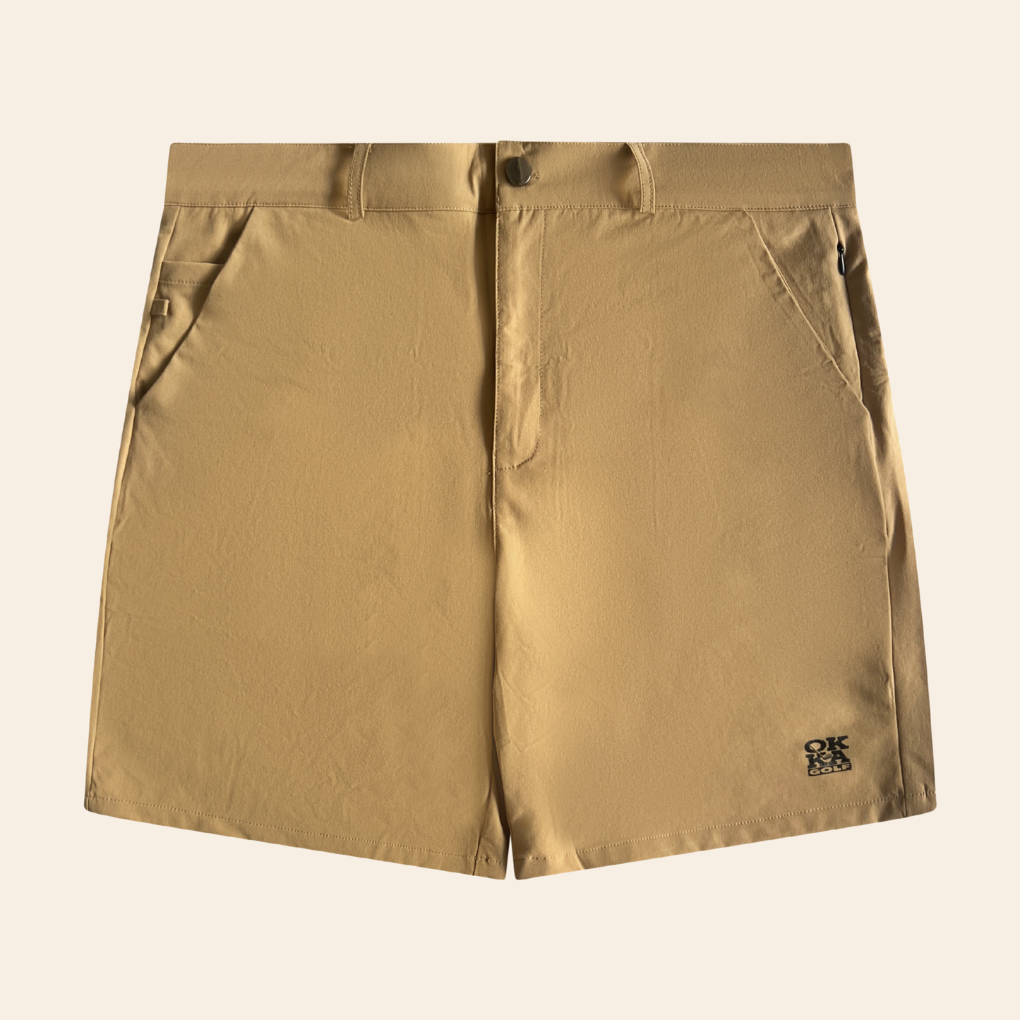 khaki golf shorts