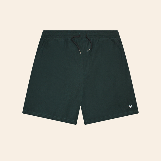 phthalo green corduroy shorts