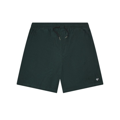 phthalo green corduroy shorts