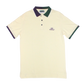 split collar cotton polo