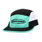 teal tri colour running cap