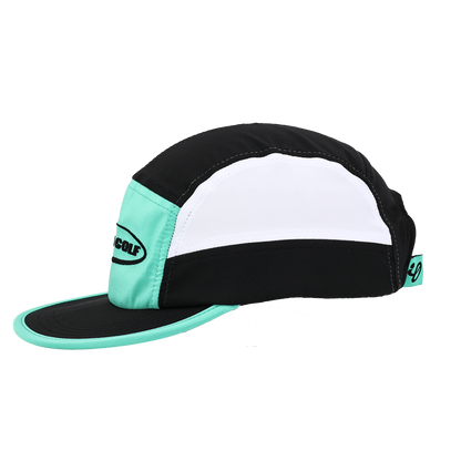 teal tri colour running cap