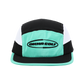 teal tri colour running cap