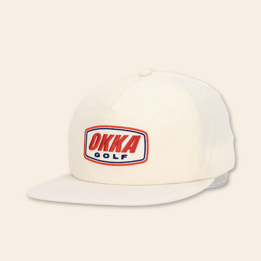 white nylon cap