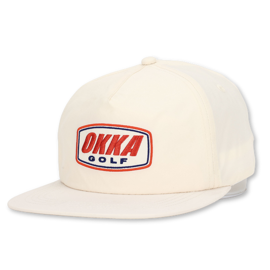 white nylon cap