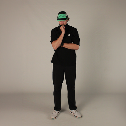 teal tri colour running cap
