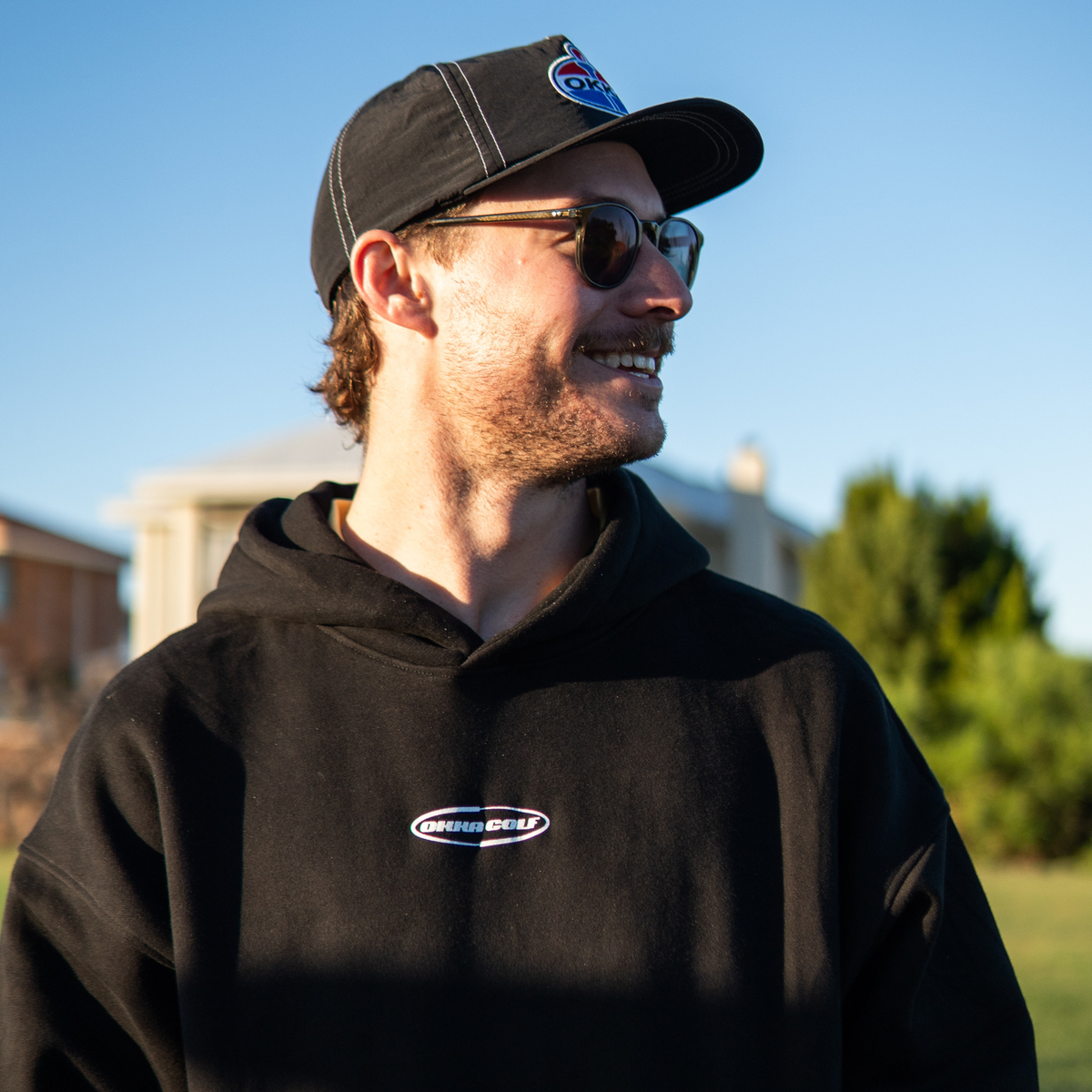 black y2OKKA hoodie